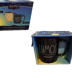 Rae Dunn Black Color Changing Harry Potter Lumos Maxima Mug